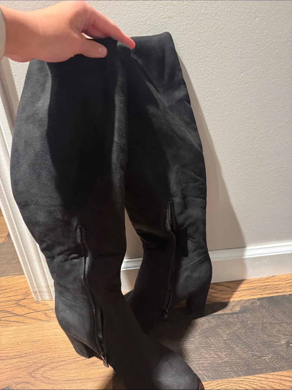 Dream Paris chunky heel knee high boots